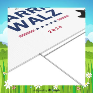 Cat People For Harris Walz Election Yard Signs