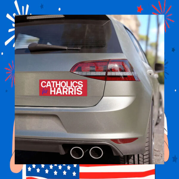 Catholics For Kamala Harris 2024 Car Magnet