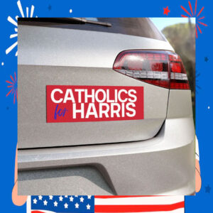 Catholics For Kamala Harris 2024 Car Magnet