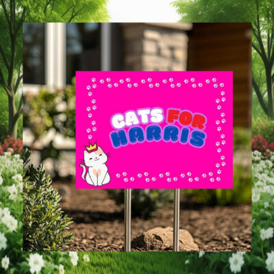 Cats For Harris Yard Sign
