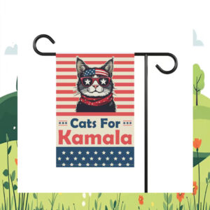 Cats For Kamala Harris President Garden Flag