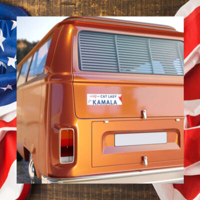 Childfree Cat Lady For Kamala Bumper sticker