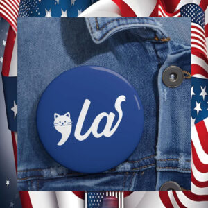 Childless Cat Comma La Kamala 2024 Button