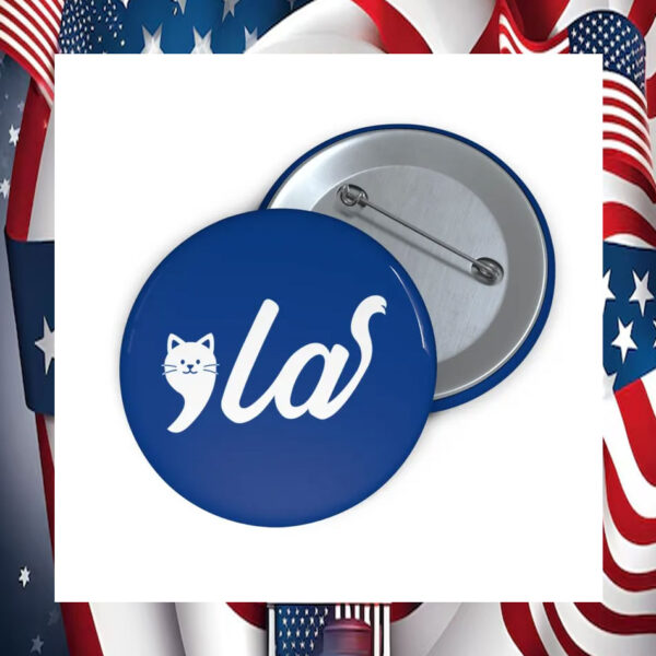 Childless Cat Comma La Kamala 2024 Button