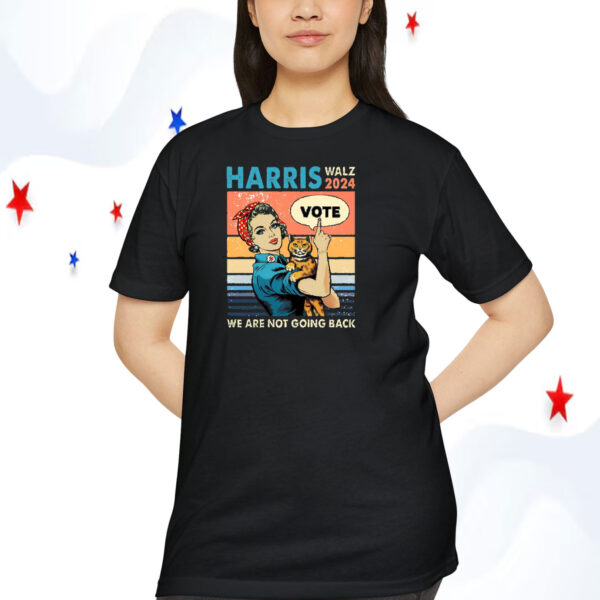 Childless Cat Harris Walz 2024 We Are Not Going Back Shirt