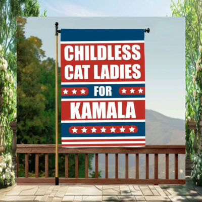 Childless Cat Ladies For Kamala 2024 Flag