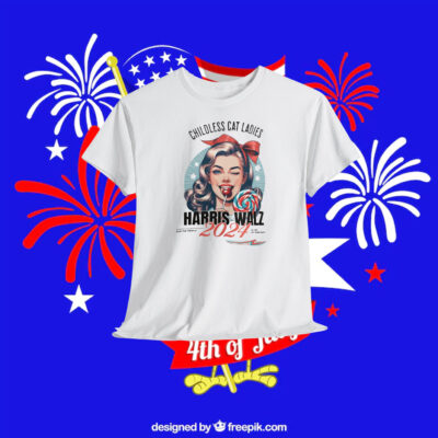 Childless Cat Ladies Harris Walz For The People 2024 We Are Not Going Back Shirt