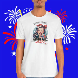Childless Cat Ladies Harris Walz For The People 2024 We Are Not Going Back Shirt