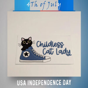 Childless Cat Lady For Kamala Harris 2024 Car Magnet