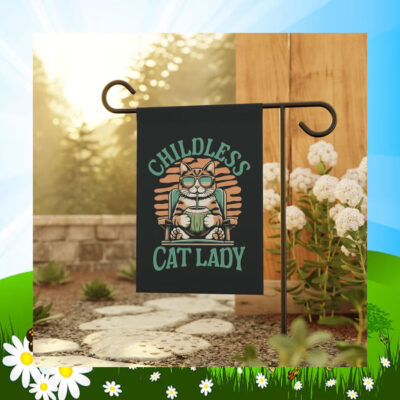 Childless Cat Lady Kamala Coconut Flag