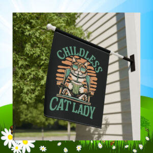 Childless Cat Lady Kamala Coconut Flag