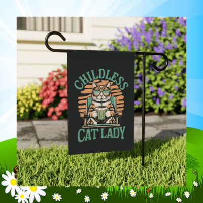 Childless Cat Lady Kamala Coconut Flag
