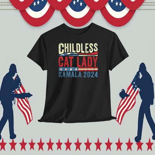 Childless Cat Vote Kamala 2024 Shirt