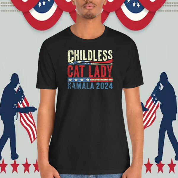 Childless Cat Vote Kamala 2024 Shirt