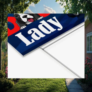Childless Dog Lady For Kamala Harris 2024 Yard Sign