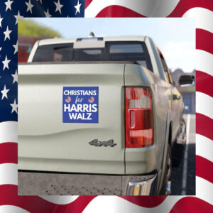 Christians For Harris Walz Car Magnet