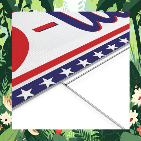 Comma La Harris Walz 24 Yard Sign
