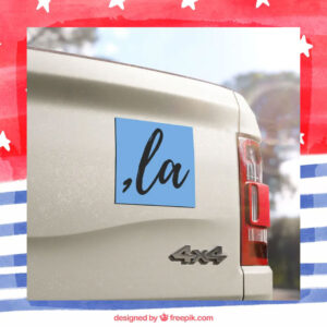 Comma La Kamala 2024 Election Car Magnet