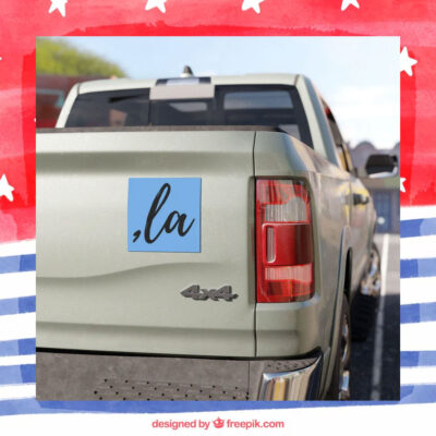 Comma La Kamala 2024 Election Car Magnet