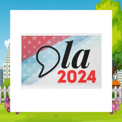 Comma La Kamala 2024 Election Plastic Yard Sign