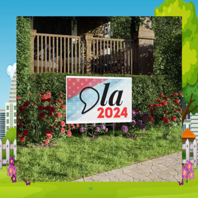 Comma La Kamala 2024 Election Plastic Yard Sign