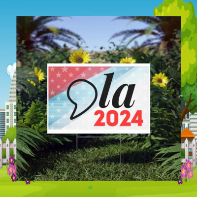 Comma La Kamala 2024 Election Plastic Yard Sign