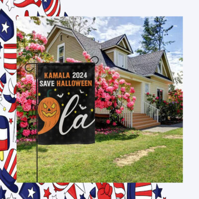 Comma La Kamala 2024 Save Halloween Flags