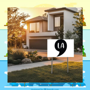 Comma La Kamala 24 Election Plastic Yard Sign