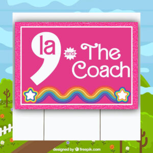 Comma La Kamala And The Coach Pink Yard Sign