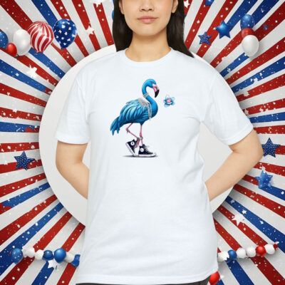 Comma La Kamala Blue Flamingo T-Shirt