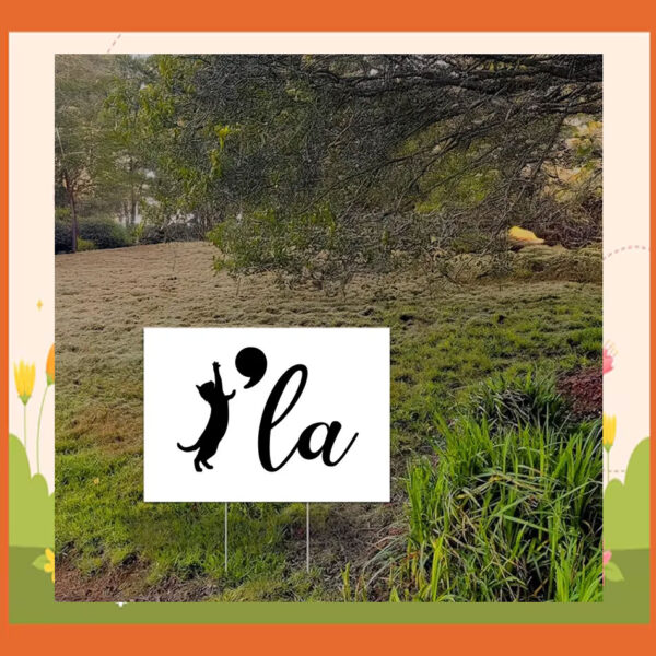 Comma La Kamala Harris 2024 President Yard Sign