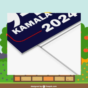 Comma La Kamala Harris 2024 President Yard Signs