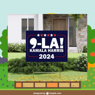 Comma La Kamala Harris 2024 President Yard Signs