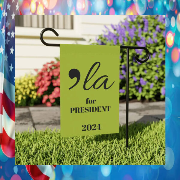 Comma La Kamala Harris For President 2024 Flag