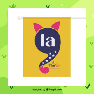 Comma La Kamala & Tim 24 Flag