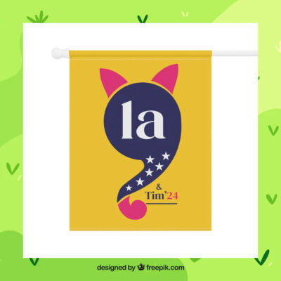 Comma La Kamala & Tim 24 Flag