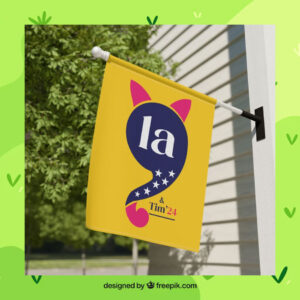Comma La Kamala & Tim 24 Flag