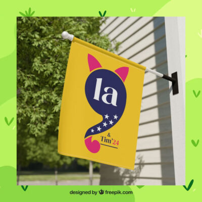 Comma La Kamala & Tim 24 Flag