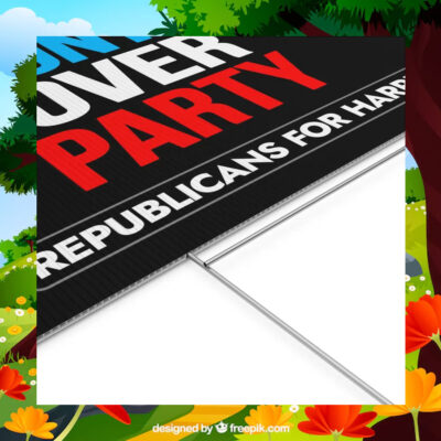 Country Over Party Republicans For Harris Yard Signs