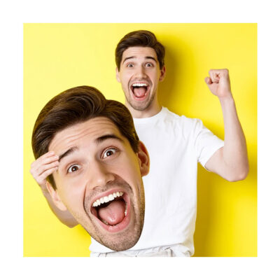 Custom Big Large Face Mojo Sticker
