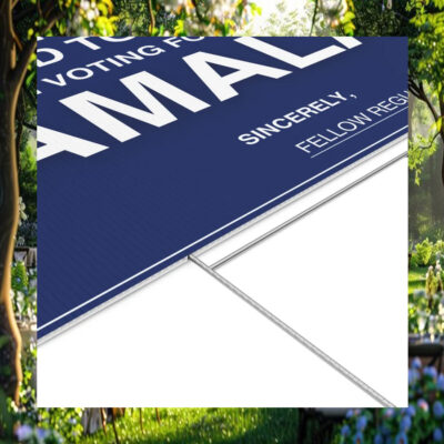 Dear Canvassers, No Need To Knock I'm Voting For Kamala Yard Sign