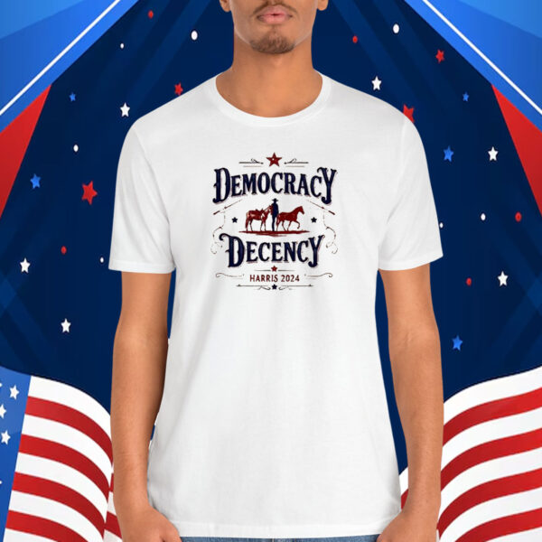 Democracy Decency Harris 2024 Shirt