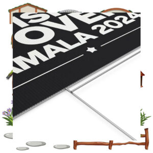 Division Is Over Kamala 2024 Yard Sign