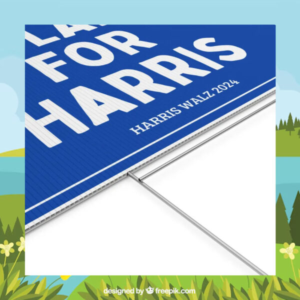 Dog Ladies For Harris 2024 Political Yard Sign