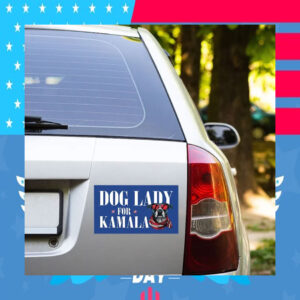 Dog Lady For Kamala Harris Car Magnets
