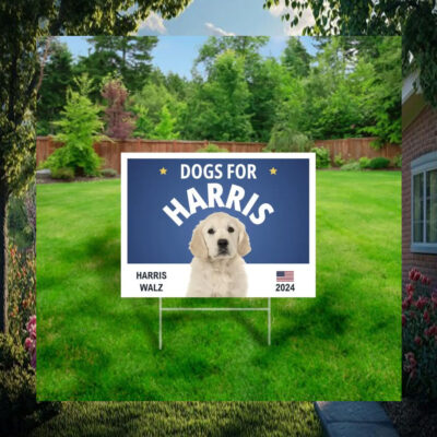 Dogs For Harris 2024 Yard Sign