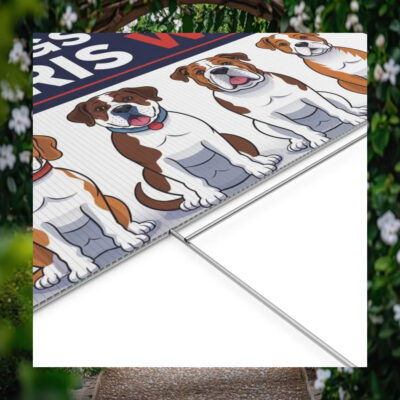 Dogs For Harris Walz 2024 Yard Sign