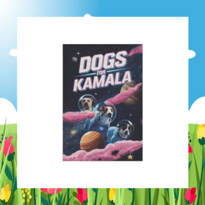 Dogs For Kamala 24 Election Flag