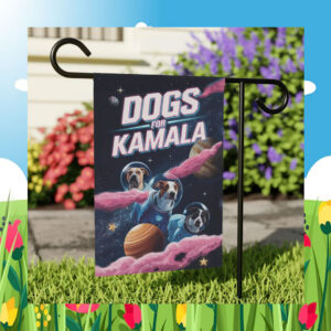 Dogs For Kamala 24 Election Flag