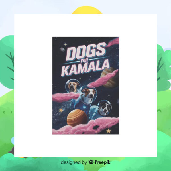 Dogs For Kamala Garden Flag